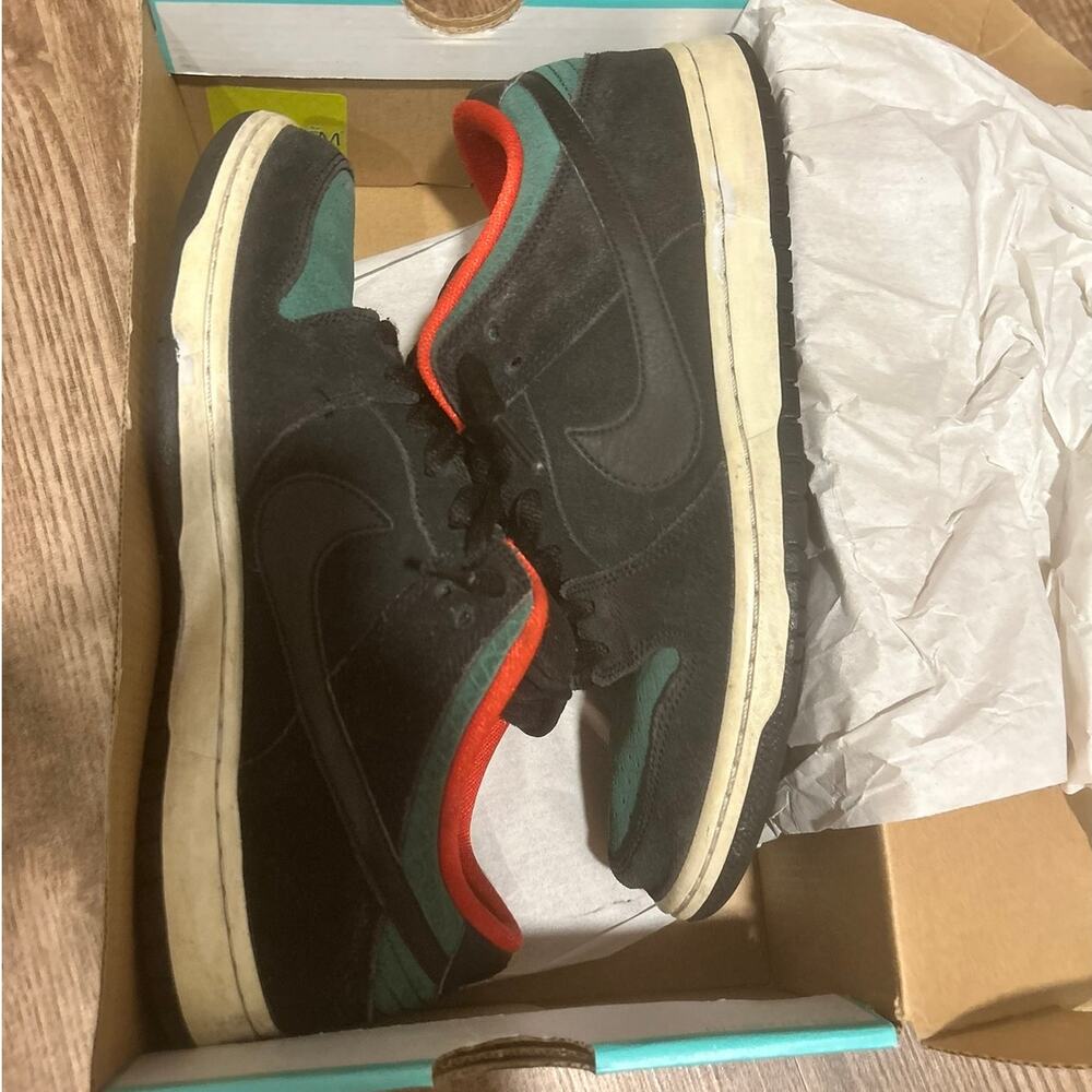 Nike SB Dunk Low Reptile Gucci Black Gorge Green Sz 10 2015